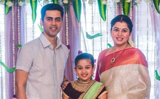 Sangeetha Krish with her family