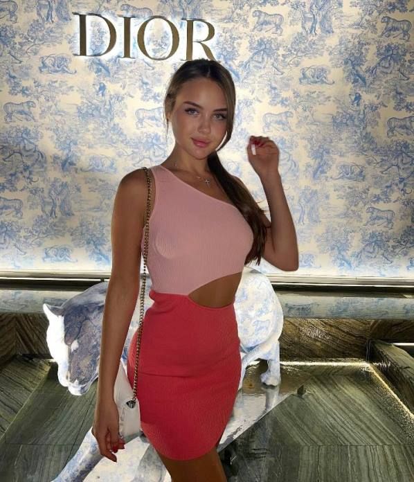 Olya-Derkach looks gorgeous at Dior