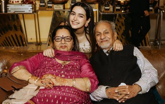Sunakshi Grover with her Grandparents