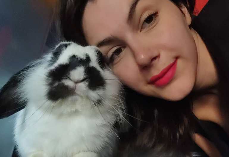 Valentina Nappi With Her Pet