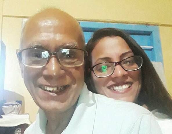 Noor Malabika with her Father