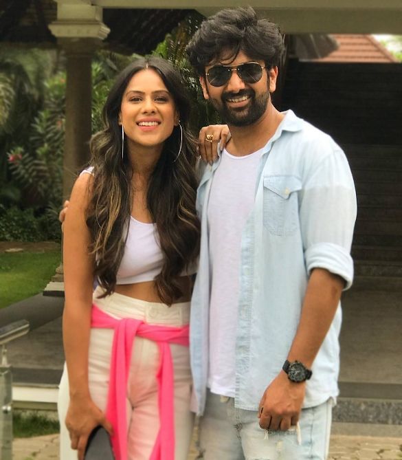 Nia Sharma with her brother Vinay