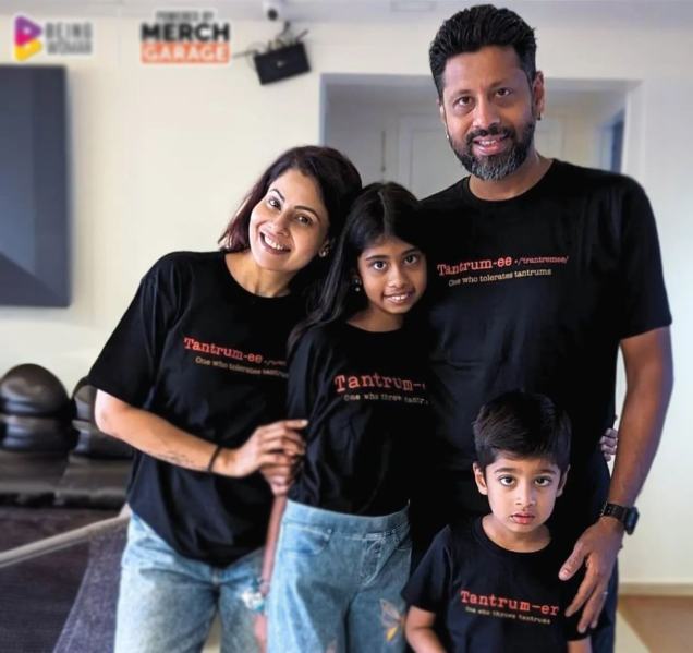 Chhavi Mittal with her Family (Husband and Children)