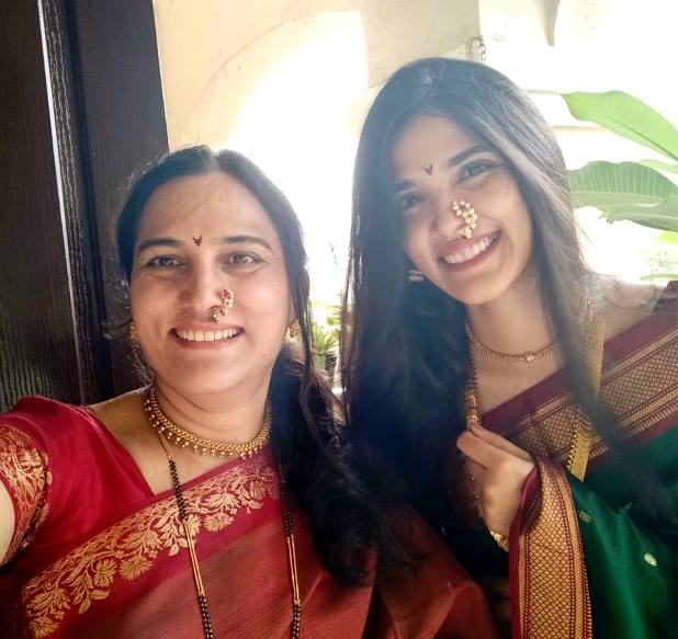 Sayli Patil with her Mother