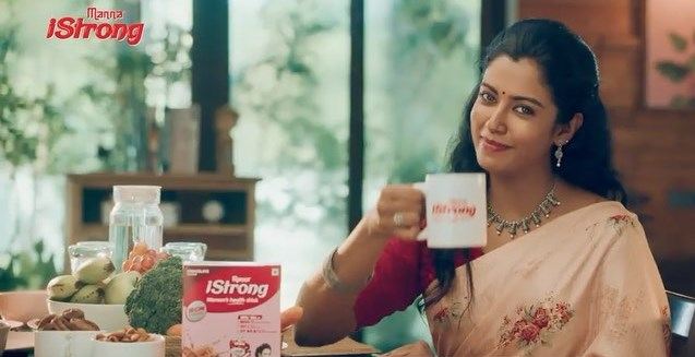 Roshini Haripriyan in the Advertisement of Manna Foods India