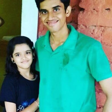 Ketaki Kulkarni with her brother