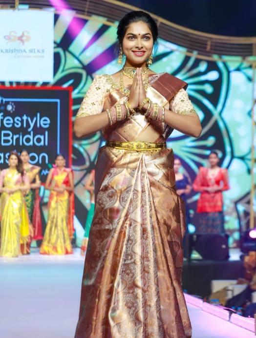 Divi Vadthya at a Fashion Show